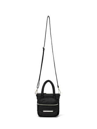 PADDED CARGO TWO WAY MINI BAG IN BLACK