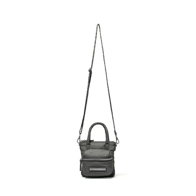 PADDED CARGO TWO WAY MINI BAG IN CHARCOAL