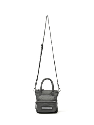 PADDED CARGO TWO WAY MINI BAG IN CHARCOAL
