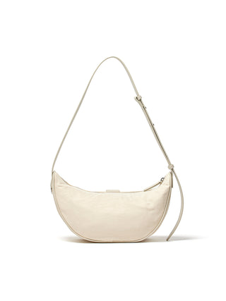 BUCKLE HOBO BAG IN IVORY