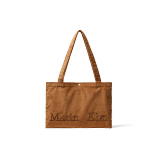 MATIN CORDUROY MIDDLE ECOBAG IN BROWN
