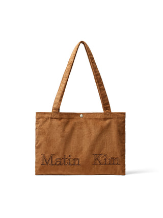 MATIN CORDUROY MIDDLE ECOBAG IN BROWN
