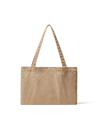 MATIN CORDUROY MIDDLE ECOBAG IN KHAKI GREY