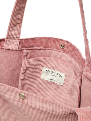 MATIN CORDUROY MIDDLE ECOBAG IN PINK
