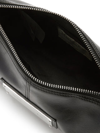 BUCKLE STRAP TWO WAY MINI BAG IN BLACK