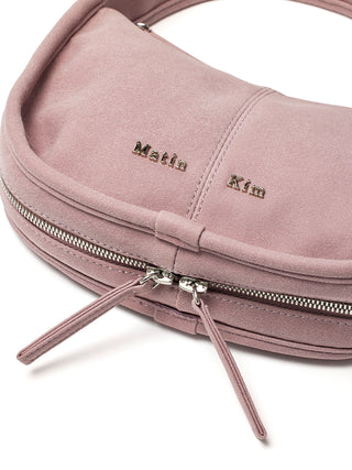 ZIP AROUND SUEDE MINI BAG IN LILAC