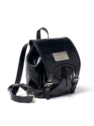 BUCKLE DETAIL BACK PACK IN BLACK