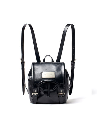 BUCKLE DETAIL BACK PACK IN BLACK