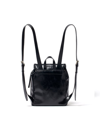 BUCKLE DETAIL BACK PACK IN BLACK