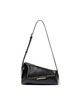 DIRTY WASHED DIAGONAL BAG IN BLACK
