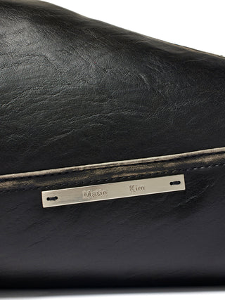 DIRTY WASHED DIAGONAL BAG IN BLACK