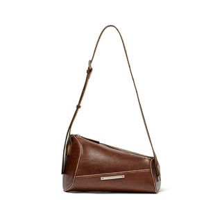 DIRTY WASHED DIAGONAL BAG IN BROWN
