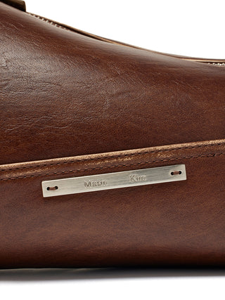 DIRTY WASHED DIAGONAL BAG IN BROWN