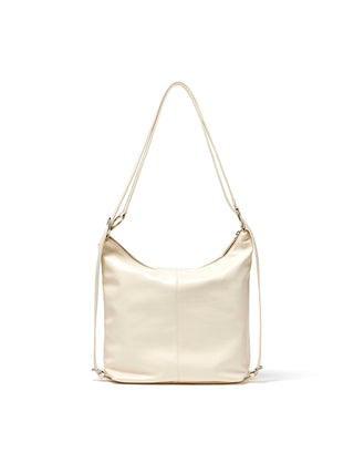 DOUBLE POCKET TWO WAY BAG IN CREAM
