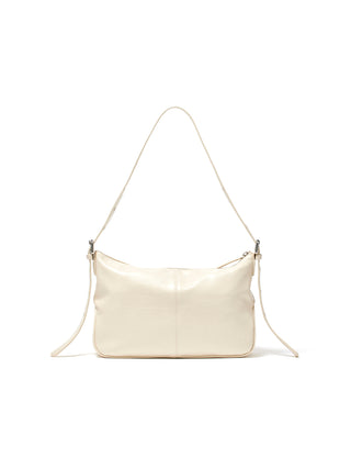 DOUBLE POCKET SHOULDER BAG IN CREAM