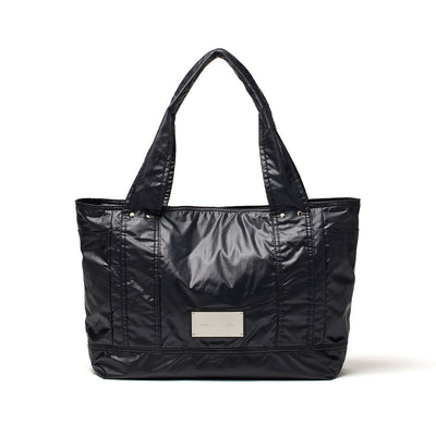 NYLON TWO WAY BIG BAG IN BLACK