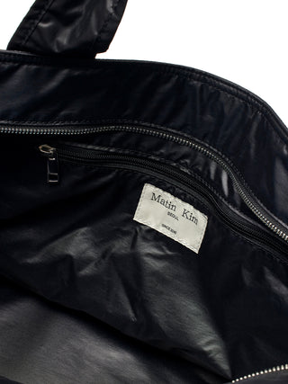 NYLON TWO WAY BIG BAG IN BLACK