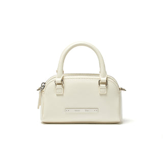 DOUBLE ZIPPER MINI CROSS BAG IN WHITE