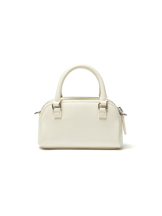 DOUBLE ZIPPER MINI CROSS BAG IN WHITE