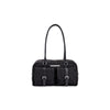 DOUBLE POCKET SPORTY TOTE BAG IN BLACK