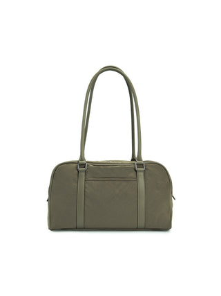 DOUBLE POCKET SPORTY TOTE BAG IN KHAKI