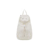 GLOSSY PACKABLE BACKPACK IN WHITE