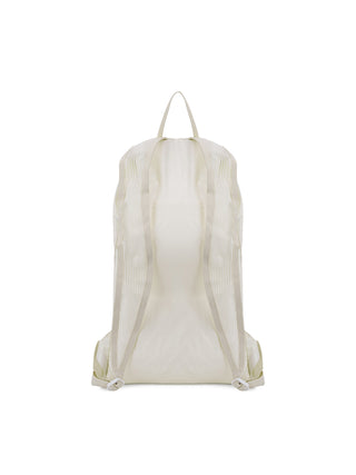 GLOSSY PACKABLE BACKPACK IN WHITE