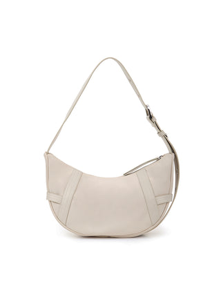 FABRIC ARC HOBO BAG IN LIGHT GREY