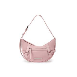 FABRIC ARC HOBO BAG IN LIGHT PINK