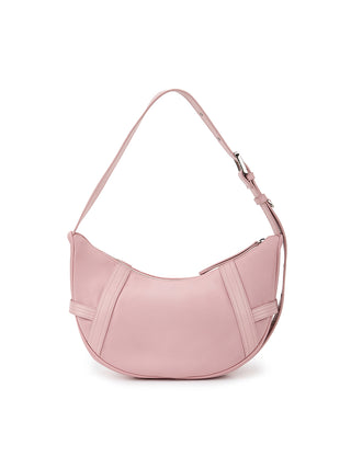 FABRIC ARC HOBO BAG IN LIGHT PINK