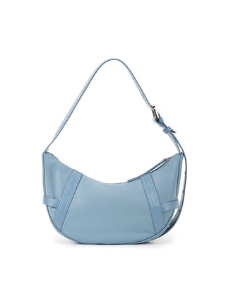 FABRIC ARC HOBO BAG IN SMOKE BLUE