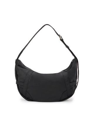 FABRIC MOONLINE BIG HOBO BAG IN BLACK