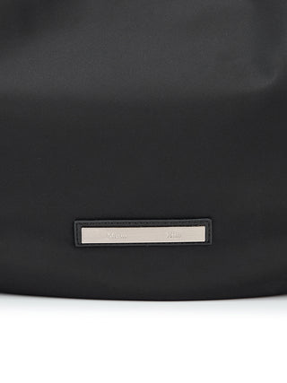FABRIC MOONLINE BIG HOBO BAG IN BLACK