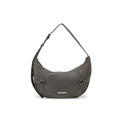 FABRIC MOONLINE BIG HOBO BAG IN KHAKI