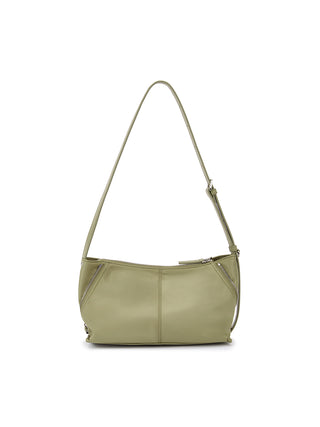 SIDE ZIPPER FABRIC TWO WAY BAG IN KHAKI