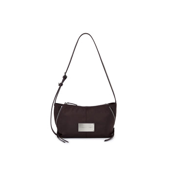 SIDE ZIPPER FABRIC TWO WAY BAG IN WINE