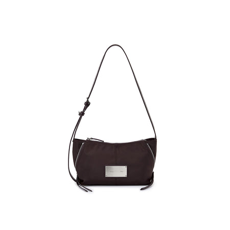SIDE ZIPPER FABRIC TWO WAY BAG IN WINE