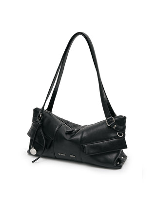 WIDE NEMO SHOULDER BAG IN BLACK