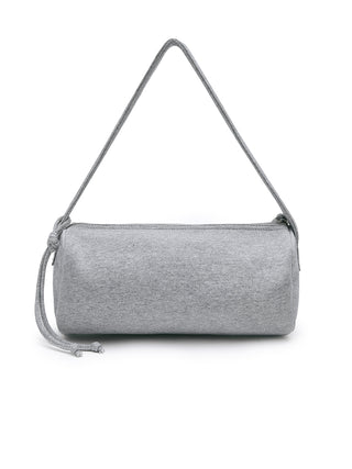 APPLIQUE LOGO JERSEY DUFFLE BAG IN GREY
