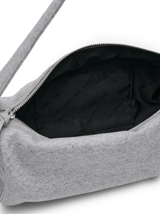 APPLIQUE LOGO JERSEY DUFFLE BAG IN GREY