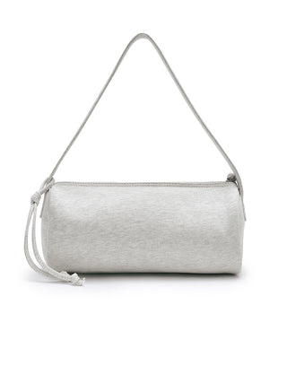 APPLIQUE LOGO JERSEY DUFFLE BAG IN LIGHT BEIGE