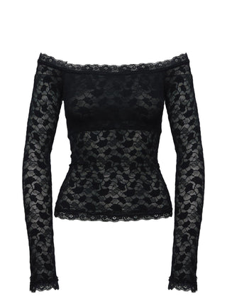 Mochapella Off The Shoulder Top Black