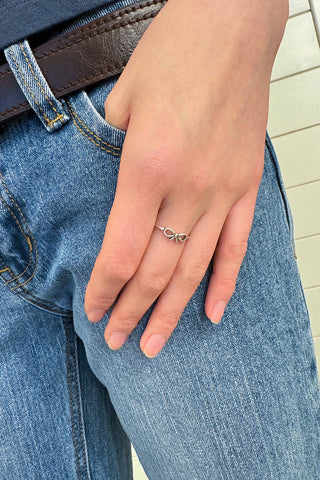 Silver Bow Ring