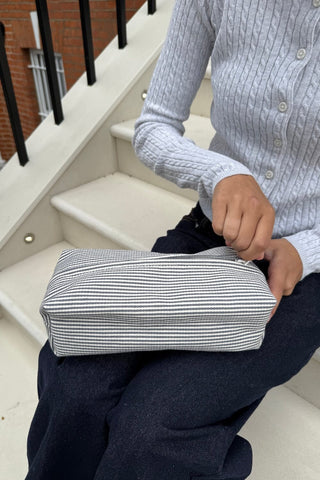 Striped Makeup Bag