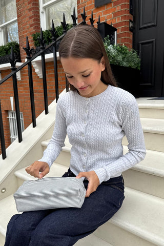 Striped Makeup Bag