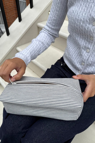 Striped Makeup Bag