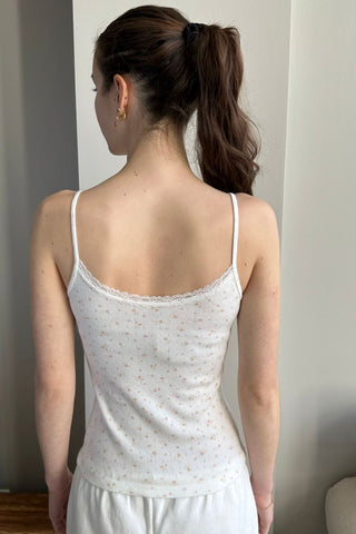 Skylar Floral Eyelet Lace Tank