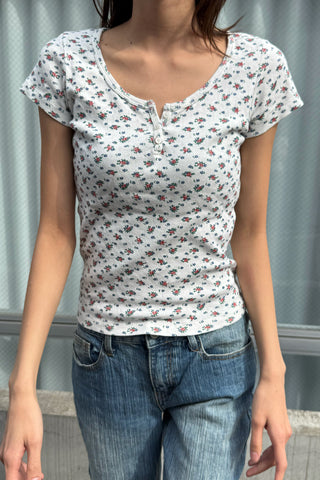 Zelly Floral Eyelet Top