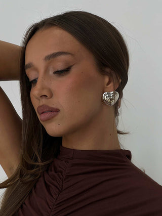 Missouri Stud Earrings Silver  Butter