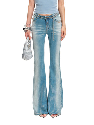 Sequin Bootcut Jeans